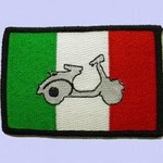 Lifestyle Patch, Scooter in Italian Flag