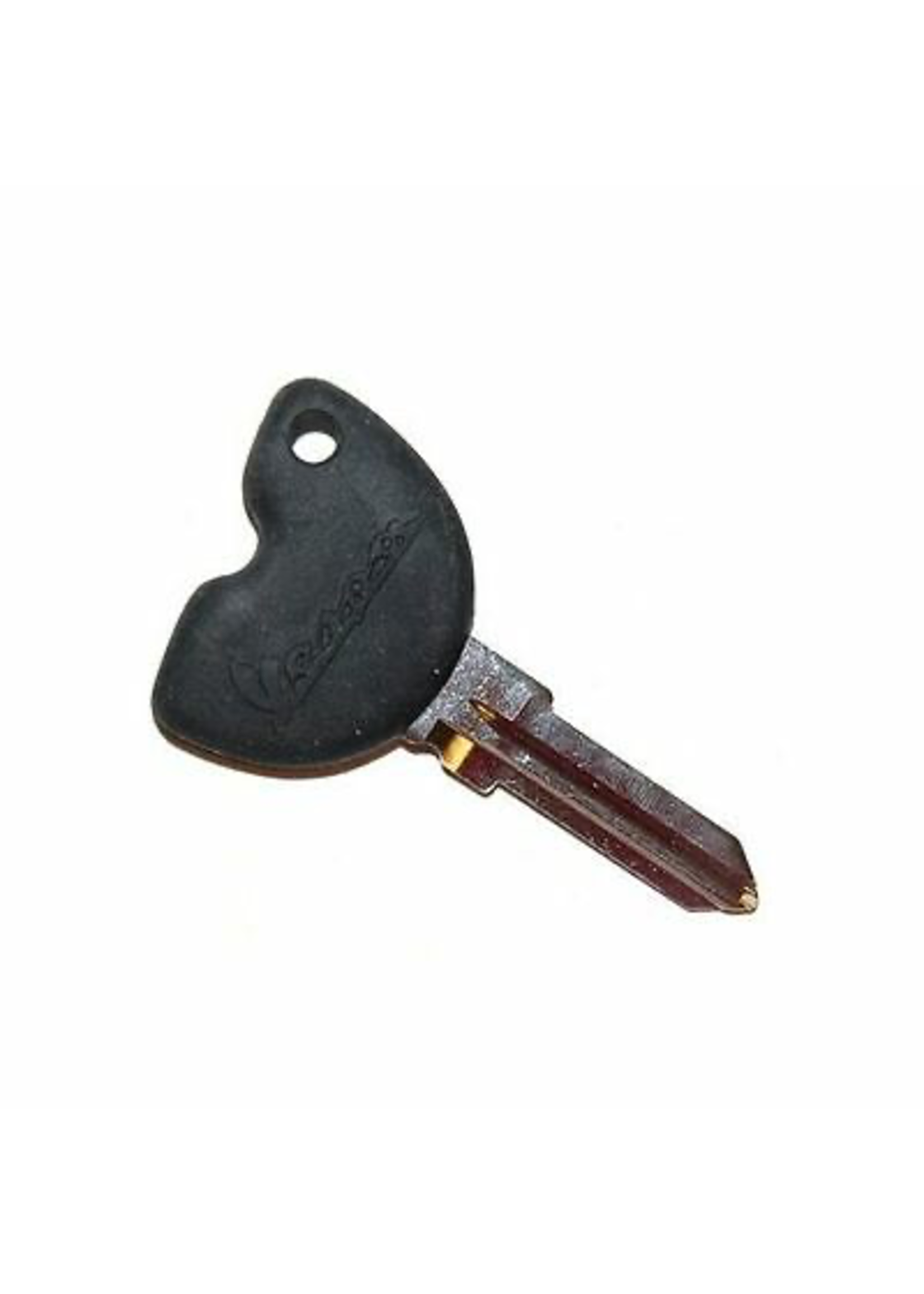 Parts Key Blank, Piaggio/Vespa Black (no Immobilizer)