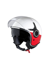Apparel Helmet, Vespa VJ White/Red - Vespa Toronto West
