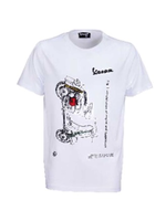 Apparel T-Shirt, Sean Wotherspoon Vespa Scooter White