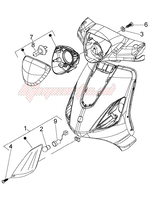 Parts Signal Lamp, LH Front Piaggio Fly (2006-2012)