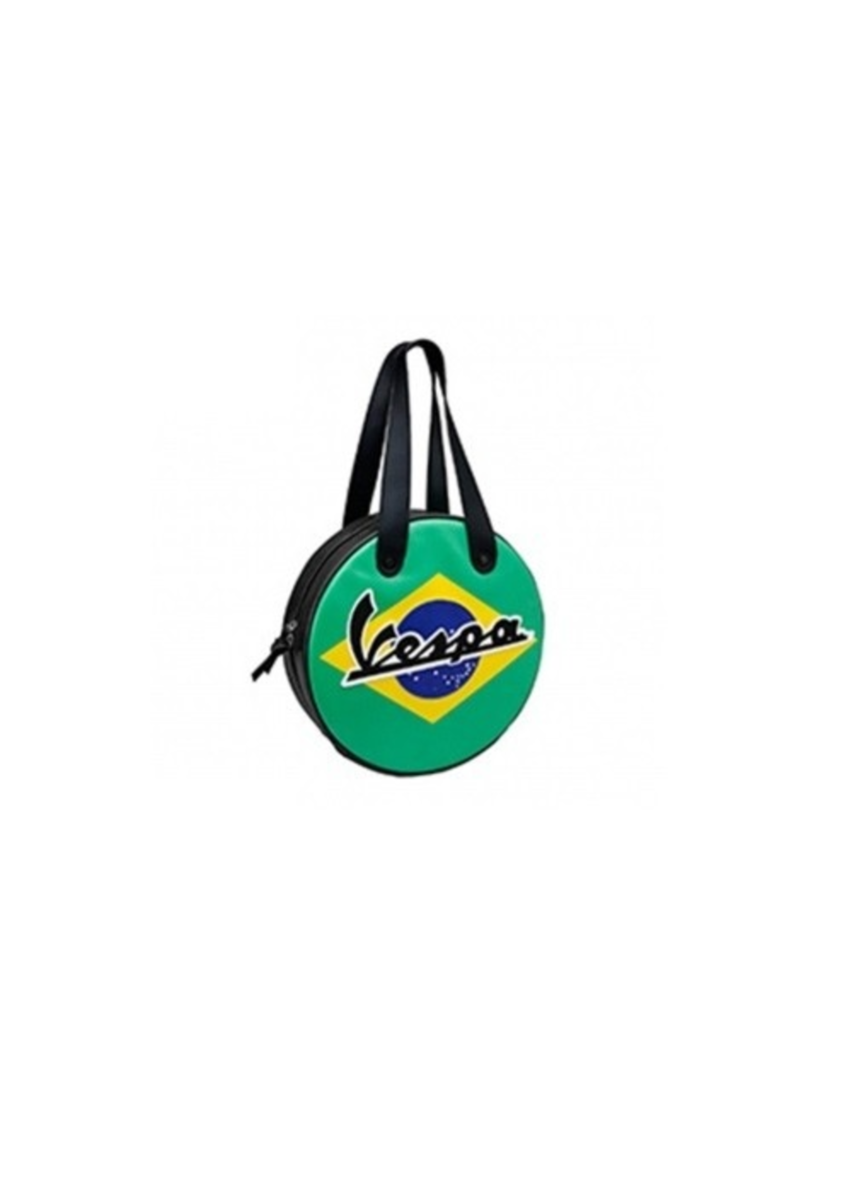 Lifestyle Shoulder Bag, Brazil Flag Wheel Shape