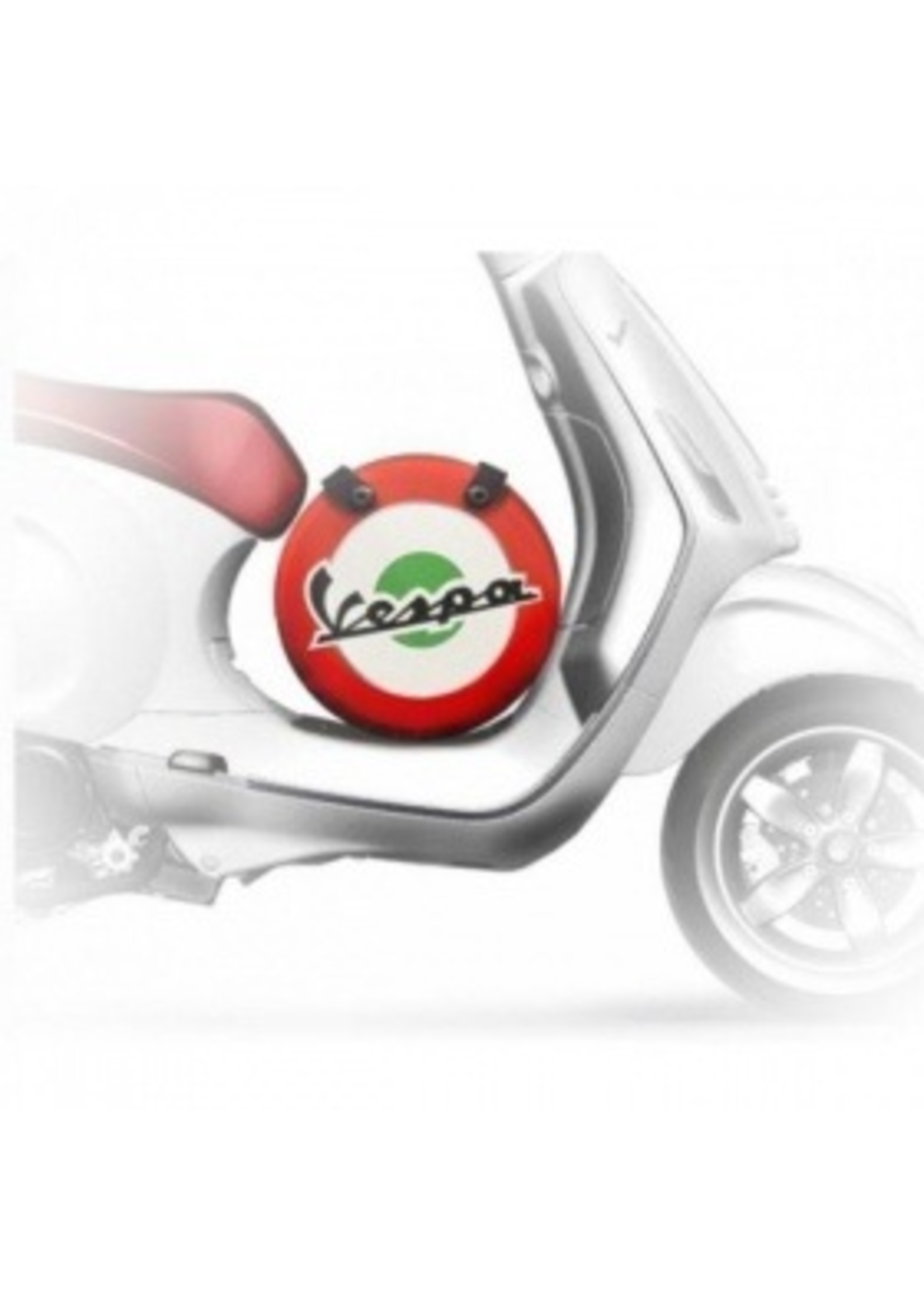 Lifestyle Shoulder Bag, Black Vespa Wheel Shape