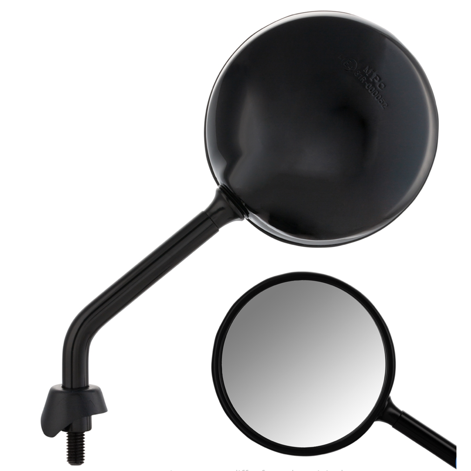 Accessories Mirror Set, Vespa GTS300 Shorty Satin Black (not HPE)