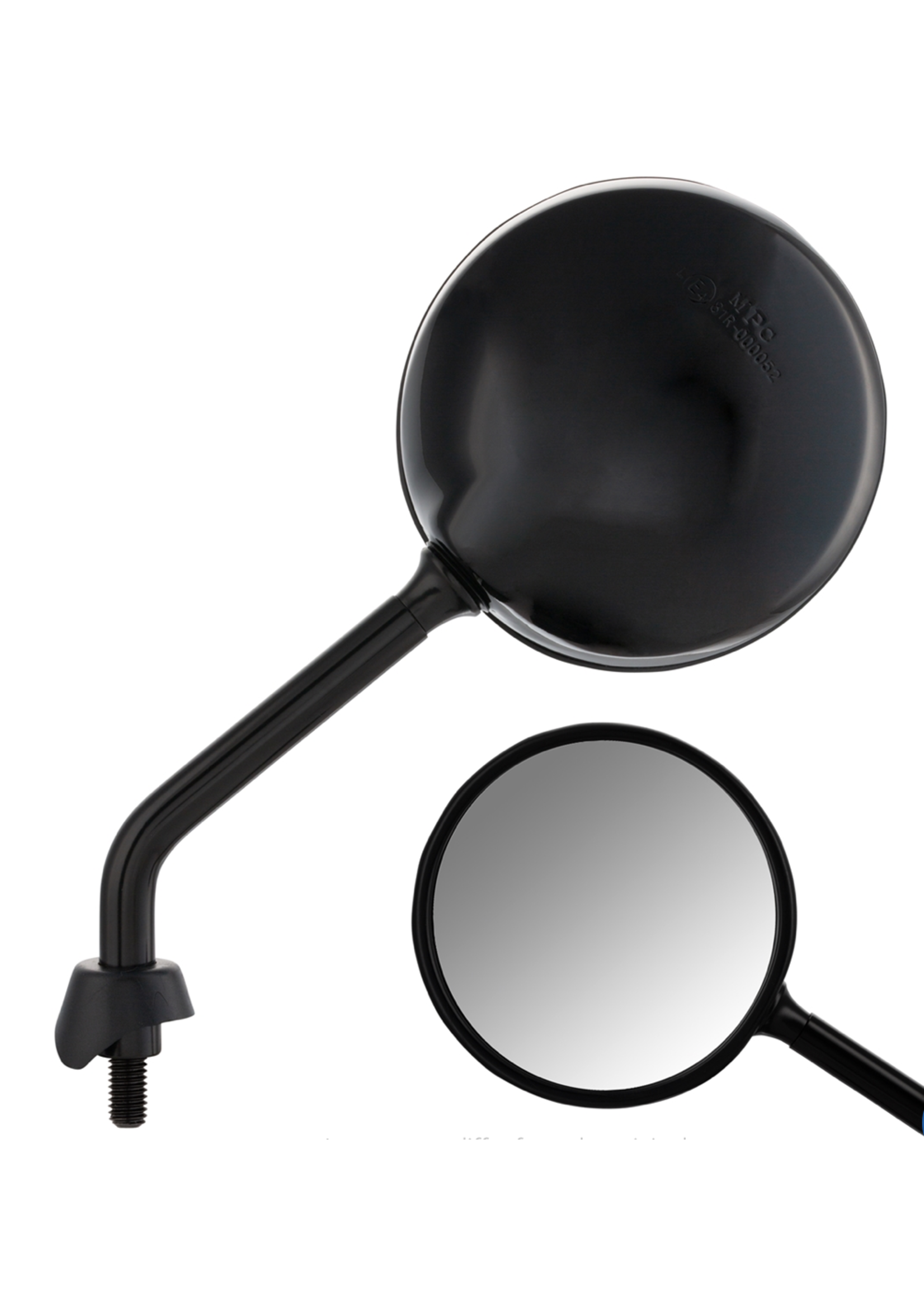 Accessories Mirror Set, Vespa GTS300 Shorty Satin Black (not HPE)