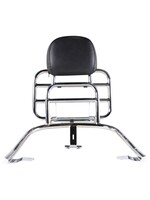 Accessories Rack, Vespa Primavera/Sprint Rear Chrome w/Backrest