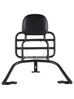 Accessories Rack, Vespa GTS Rear Black w/Backrest