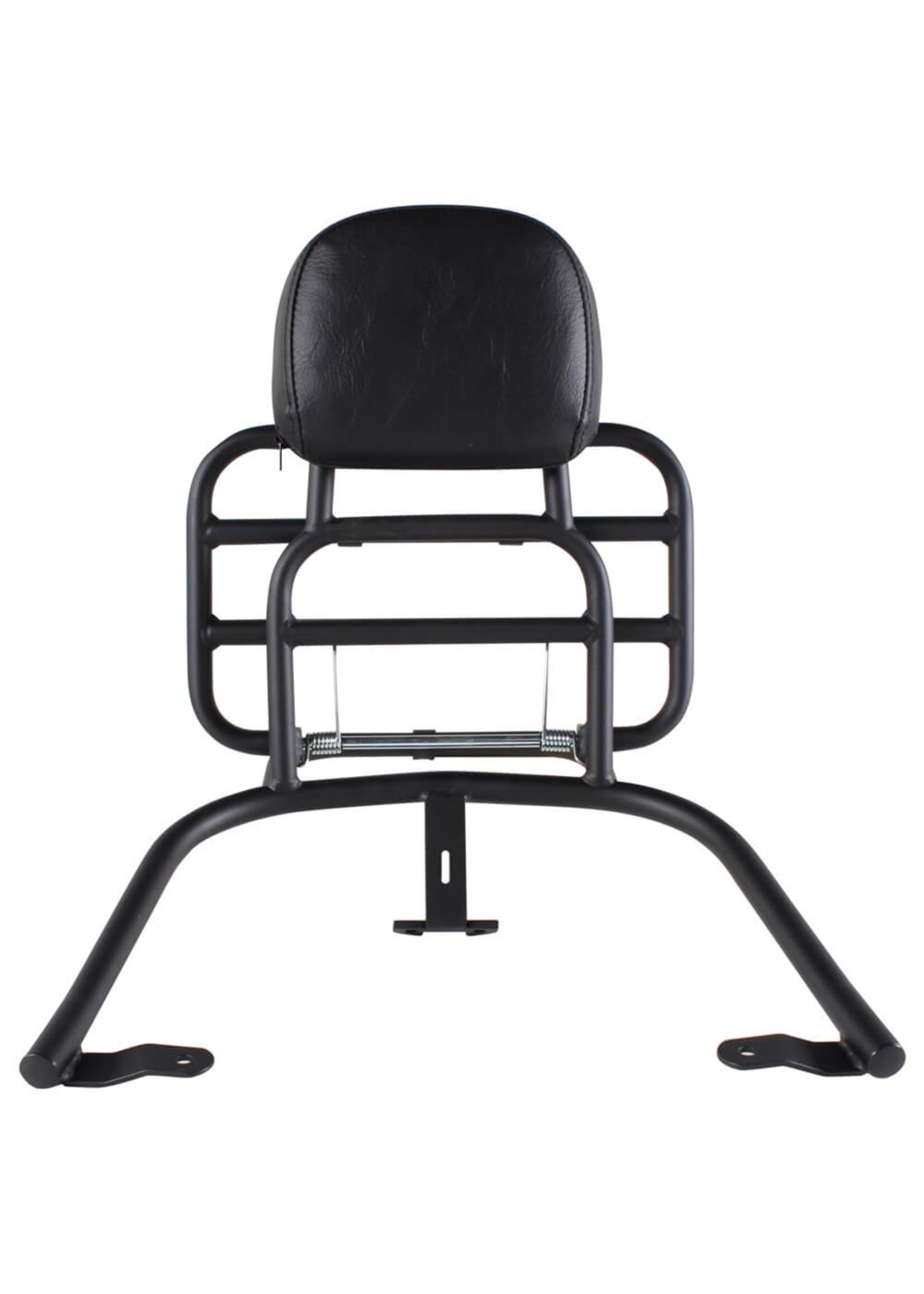 Accessories Rack, Vespa GTS Rear Black w/Backrest