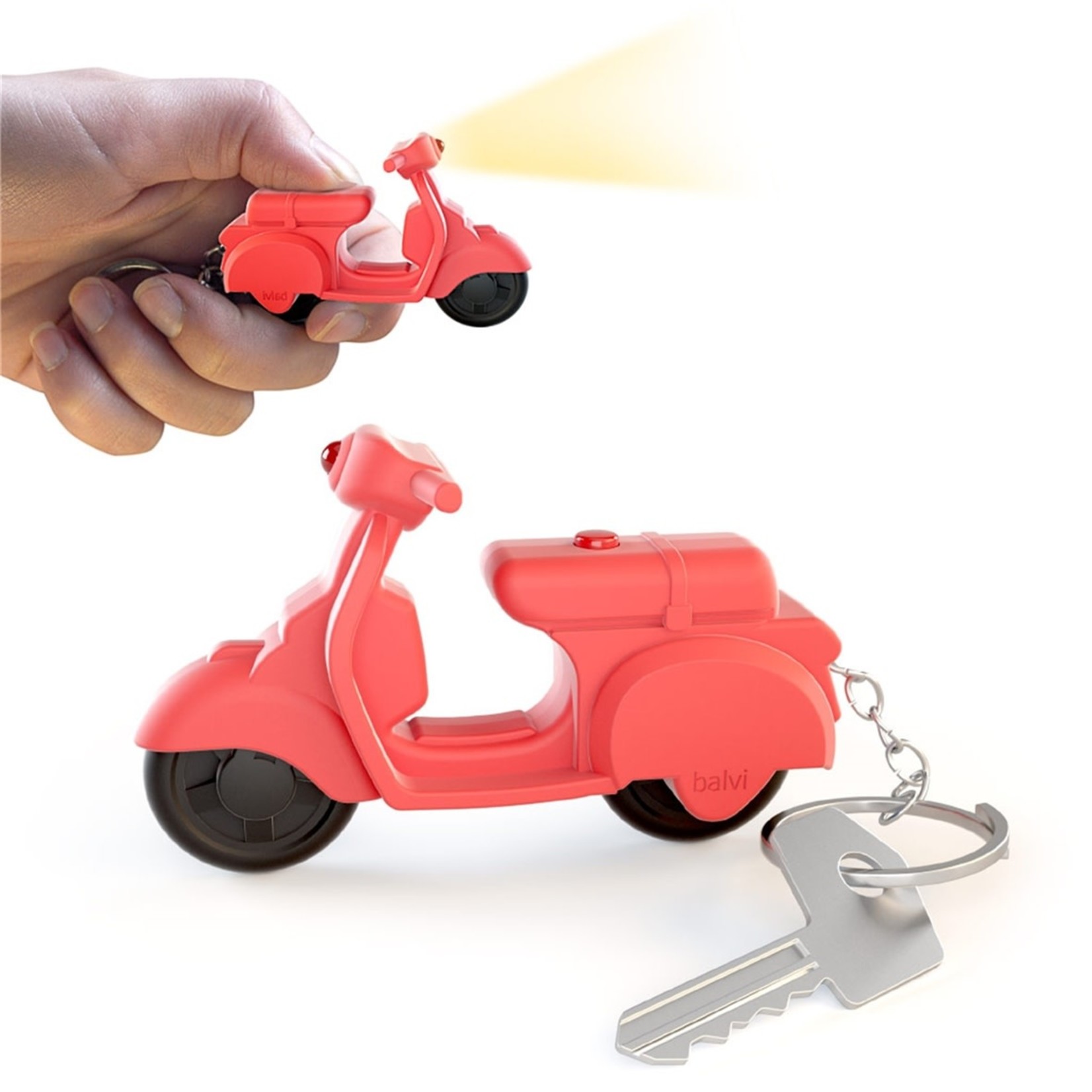 Lifestyle Key Chain, Balvi Red Scooter LED