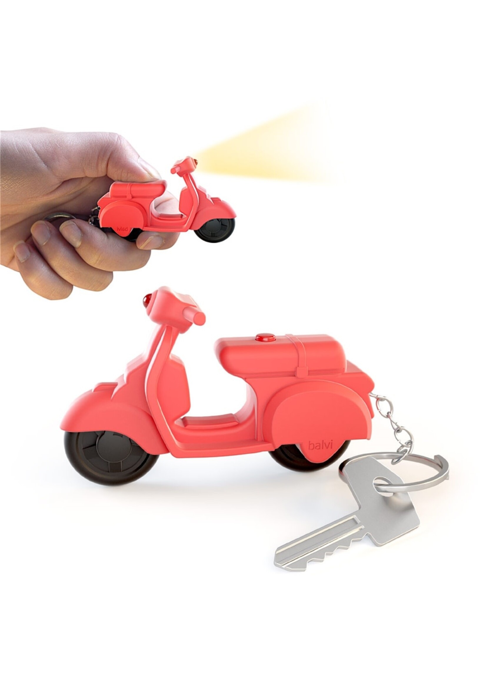Lifestyle Key Chain, Balvi Red Scooter LED