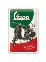 Lifestyle Sign, Metal Vespa The Italian Classic 20x30cm