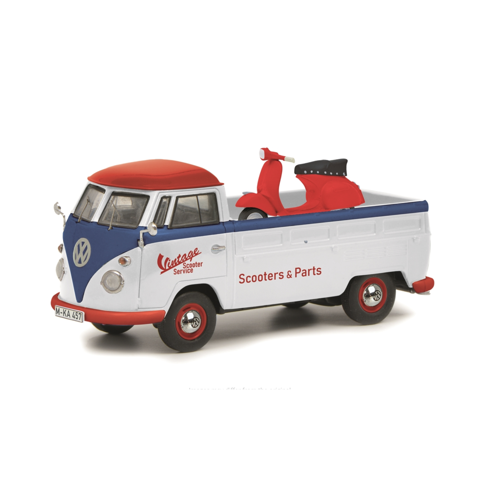 Lifestyle Toy, Schuco VW T1b Vespa GS & Parts (Limited 500 edition)