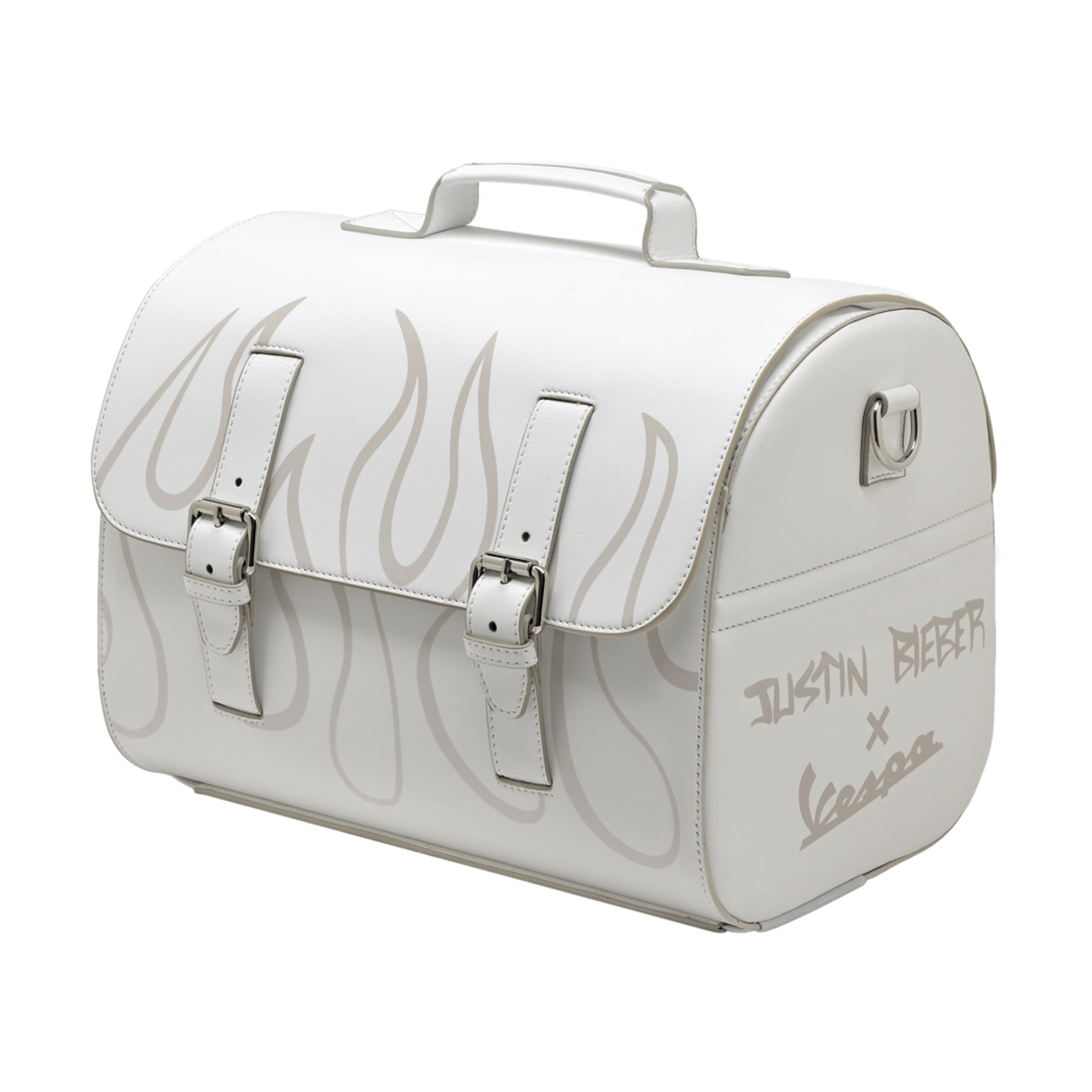 Accessories Top Case, Vespa Leather Bag JB Edition White