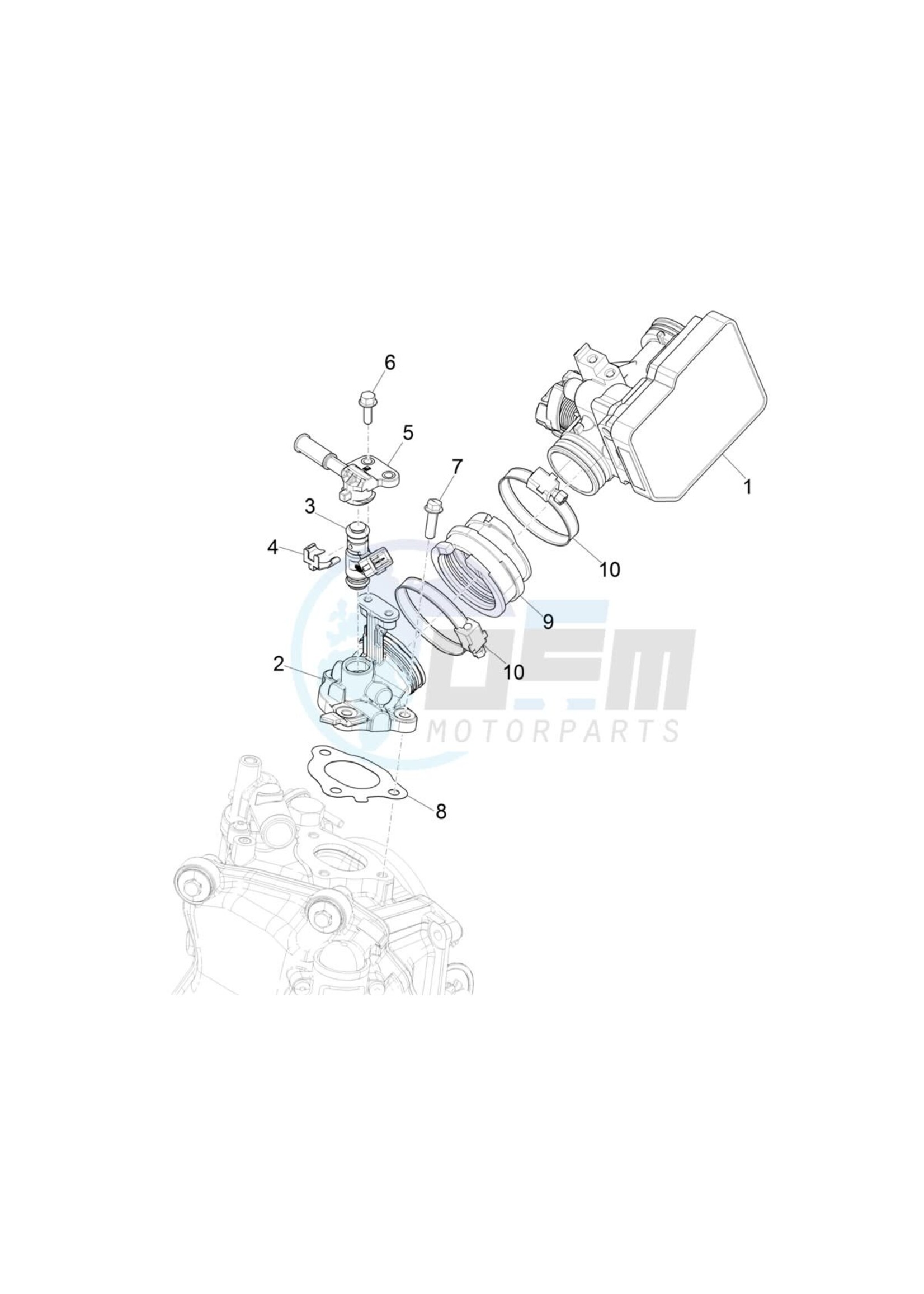 Parts Intake Manifold to Throttle Body, 300  HPE (A18)
