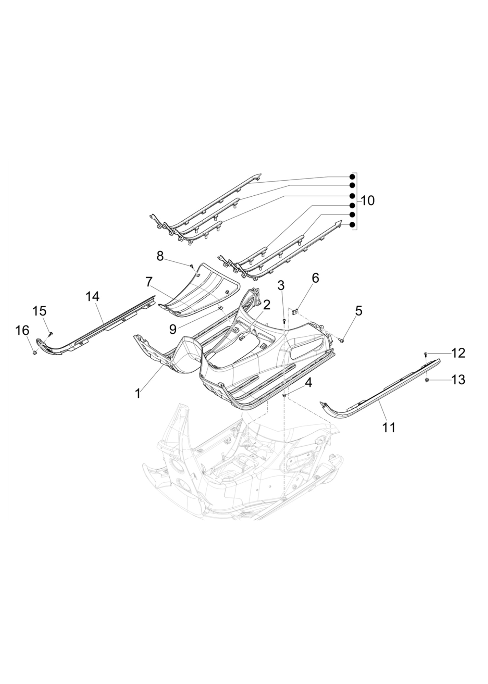 Floorboard Edge Trim, 2023+ GTS/V300 HPE