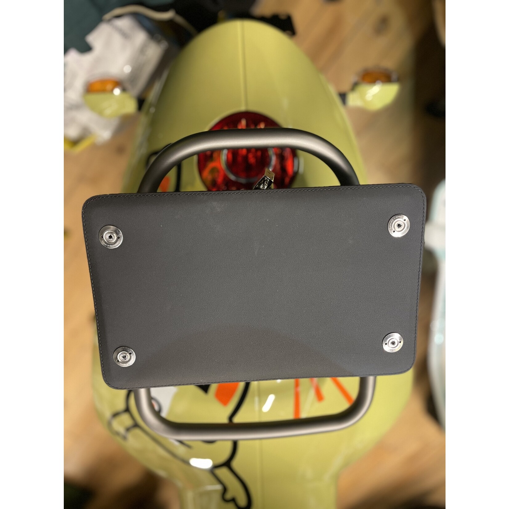 Top Case Mounting Plate, Vespa 946 Bunny Top Case Bag
