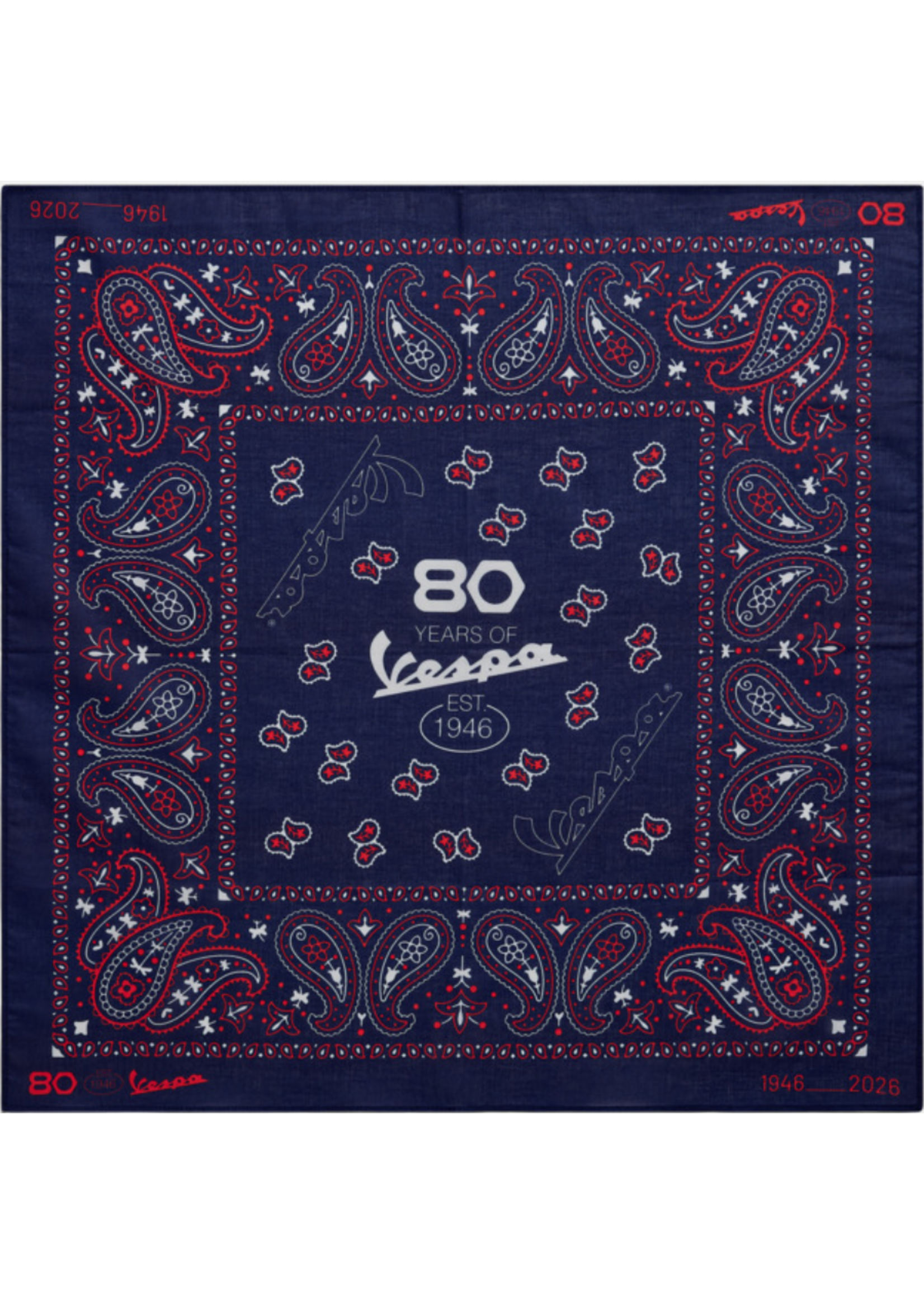 Bandana, Vespa 80th Blue