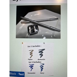 Carol Thompson Cosmetics Gel Liner Special Topaz & Hemotite & Sharpener