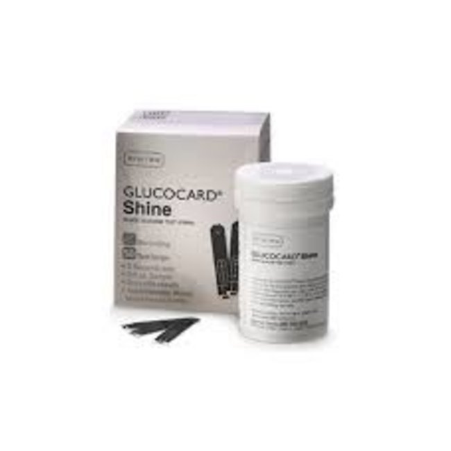 GLUCOCARD Shine Test Strips, 50 count