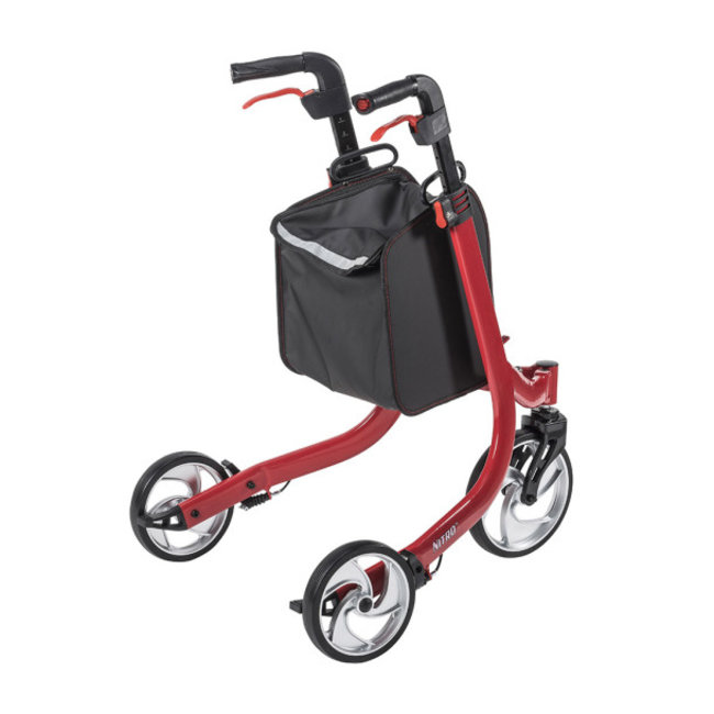 Drive Medical Drive Nitro 3-Wheel Walker, Red