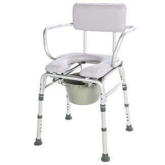Lumex Lumex 7947KD Padded Commode Shower Chair with drop arms