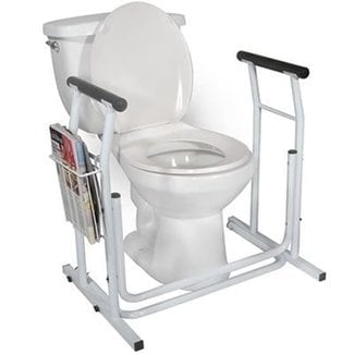 Essential Medical Essential Free Standing Toilet Safety Rail - Height Adjustable