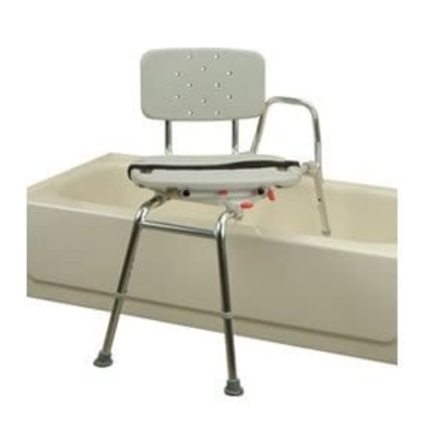Bath Transfer Bench with rotating & sliding seat AZ MediQuip
