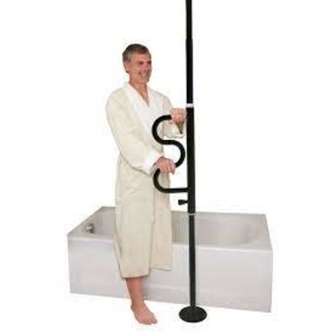 Stander Security Pole with S-Curve Grab Bar