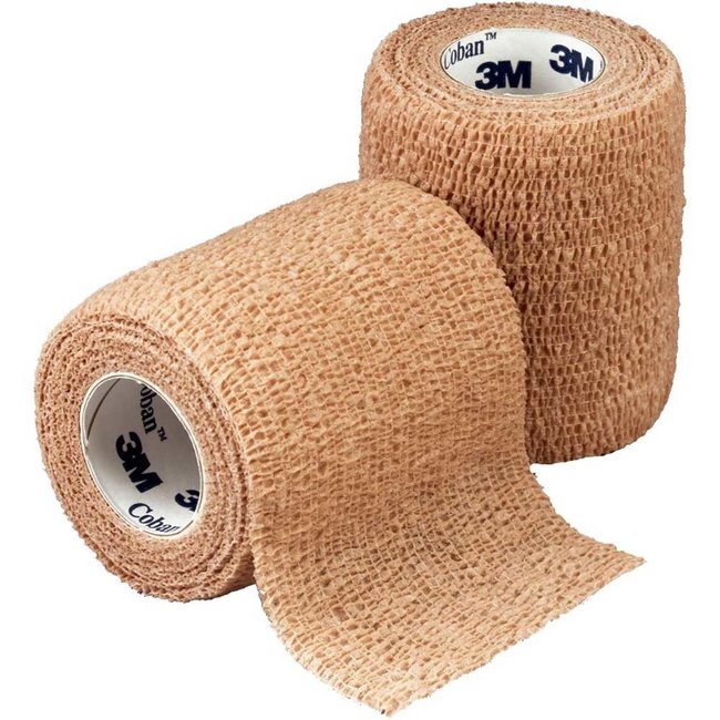 Cohesive Bandage - Standard Compression Self-adherent Closure Tan NonSterile