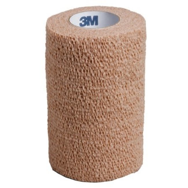Cohesive Bandage - Standard Compression Self-adherent Closure Tan NonSterile