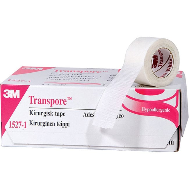 3M Transpore Medical Tape, Water Resistant Plastic NonSterile