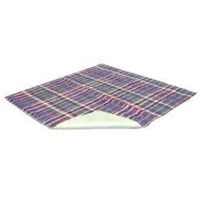 Essential Medical Quik-Sorb Plaid - 100% Quilted Cotton Washable Underpads