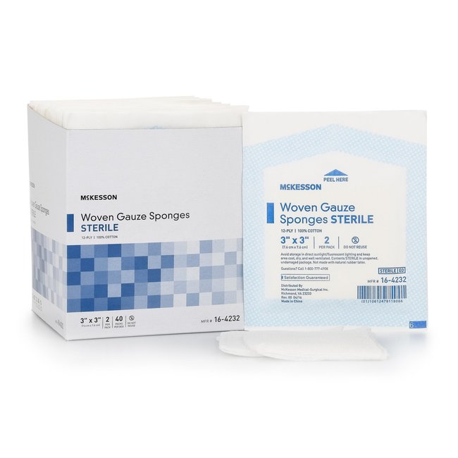 Gauze Sponge Medi-Pak Performance Sterile Cotton Gauze