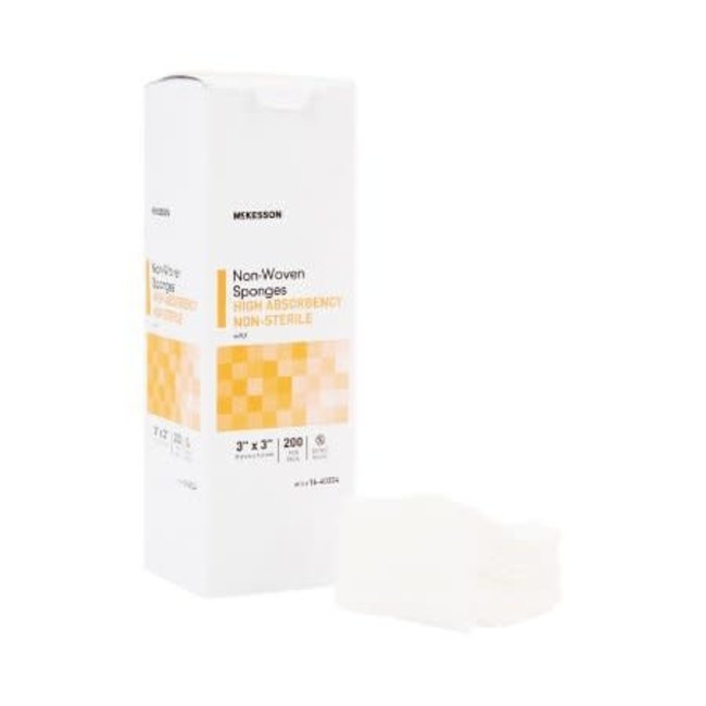 Non-Woven Sponge Polyester / Rayon 4-Ply Square NonSterile