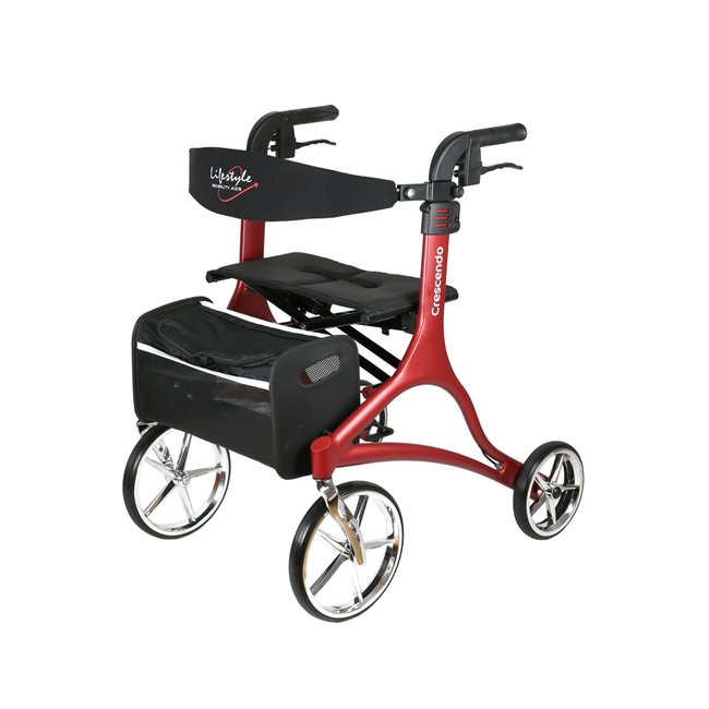 LifeStyle Mobility Aids Crescendo Rollator - Euro Style, Extra Light Weight!