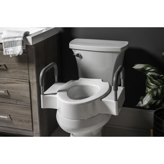 Bemis Dual-Lock 4.5" Elevated Toilet Seat Riser with Arms