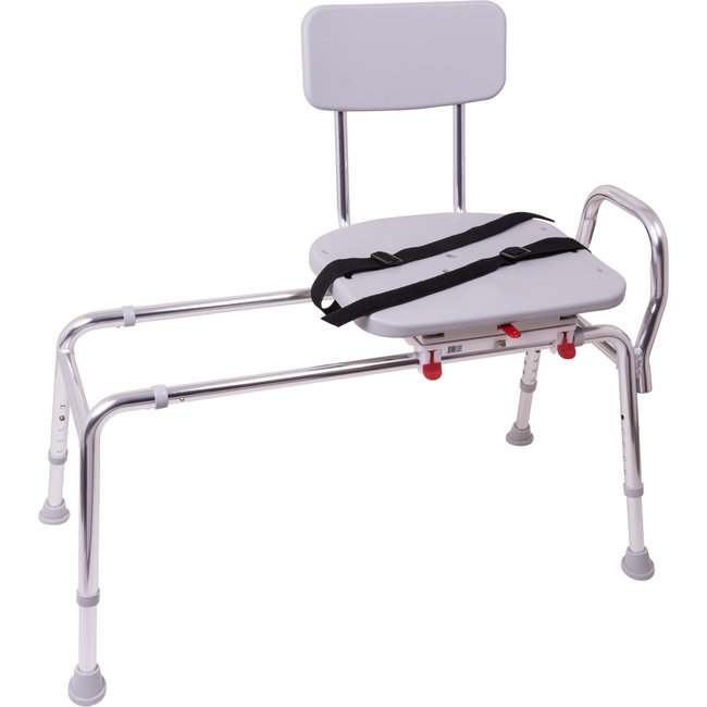 Bath Transfer Bench with rotating & sliding seat AZ MediQuip