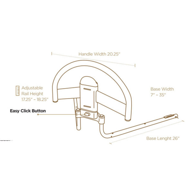 Signature Life Freedom Click Bed Handle