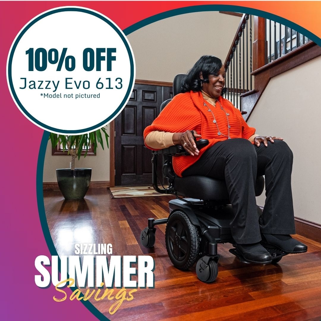 Save on the Jazzy Evo discounted power wheelchair 
