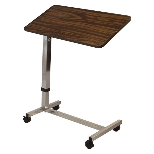 AZM Tilting Overbed Table, Height Adjustable (Oak)