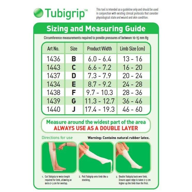 Tubigrip Tubular Support Bandage 3 Foot Standard Compression Pull On