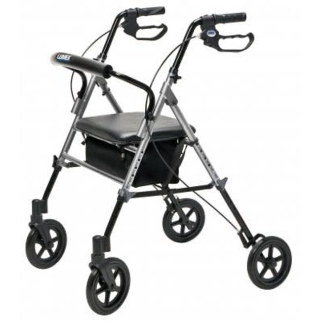 Lumex Set-N-Go WIDE Height Adjustable 4 Wheel Walker