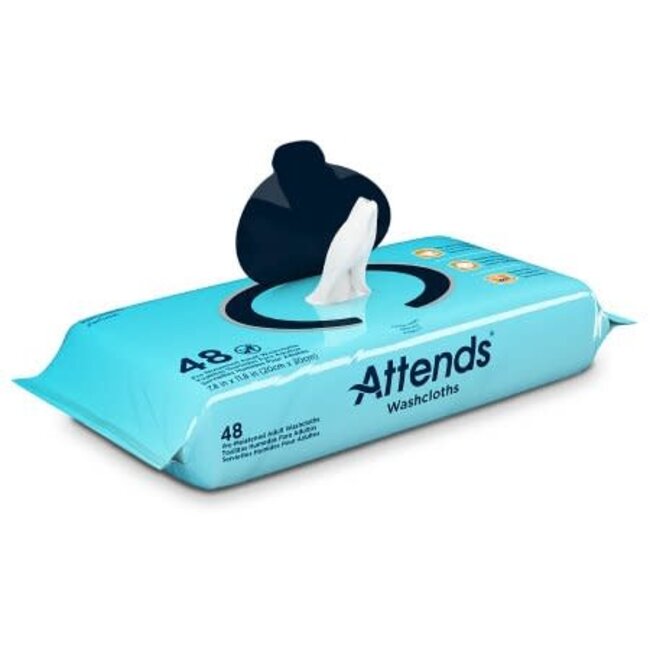 Attends Personal Wipes,  Soft Pack with Aloe & Vitamin E Case of 12
