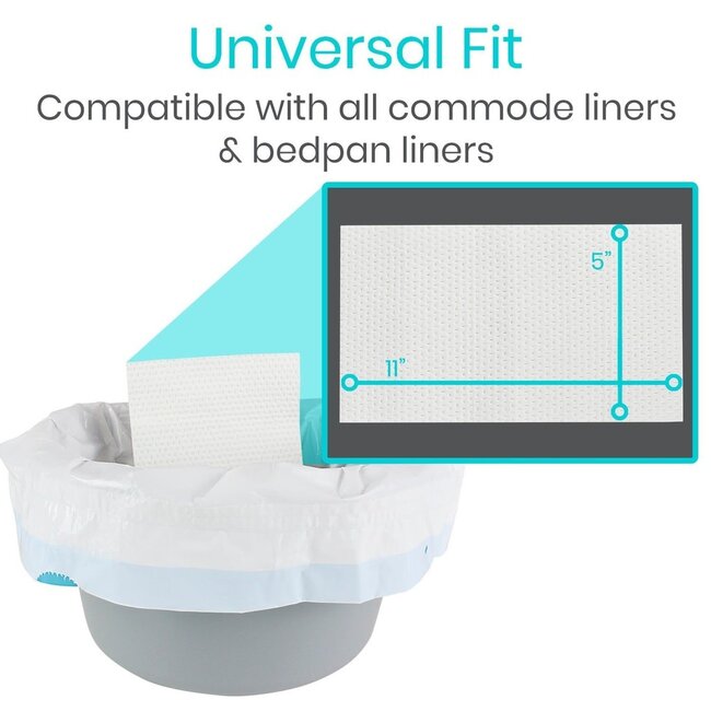 Vive Commode Pail Liners Box of 24