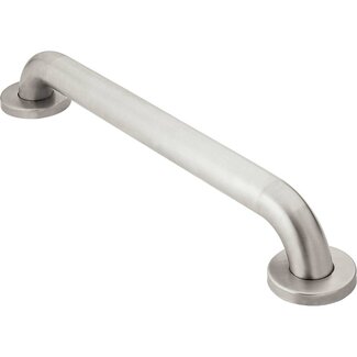 1.5" Diameter Stainless Steel Grab Bar Concealed mounting - Peened hand grip