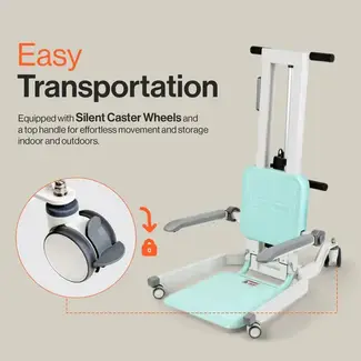SuperHandy GoRise TX Electric Floor to Chair Transfer Assistance, 500Lbs Weight Limit