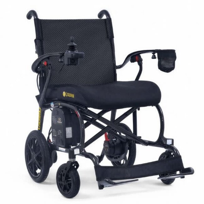 Golden Technologies Cricket LT GP309 Folding Power Wheelchair Carbon Fiber