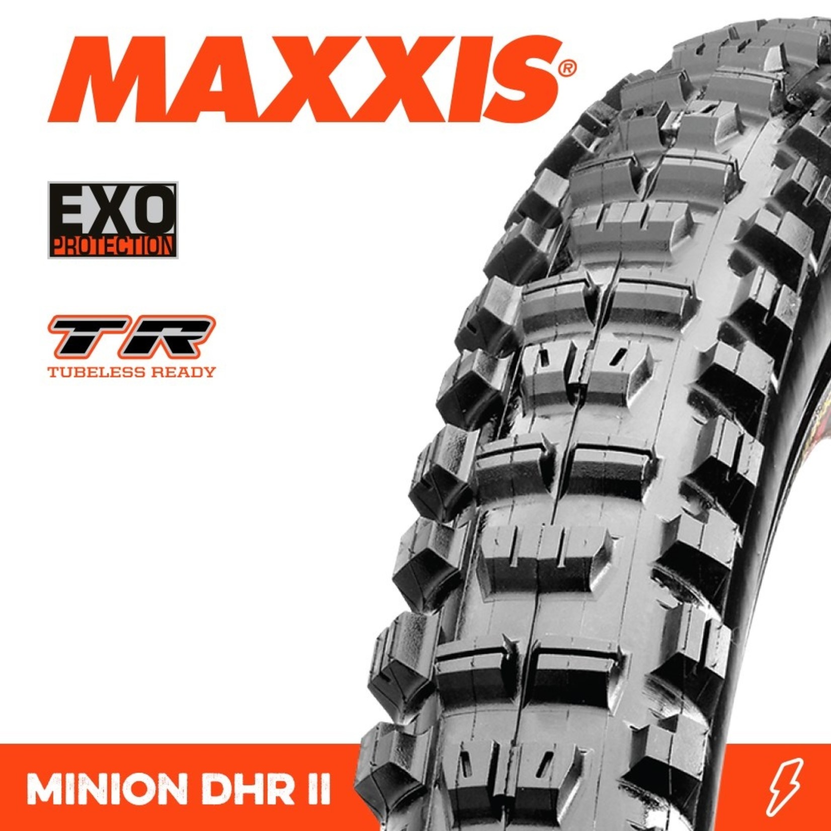 Maxxis Maxxis, Tyre Minion DHR II 27.5x2.40WT EXO TR 60TPI Black