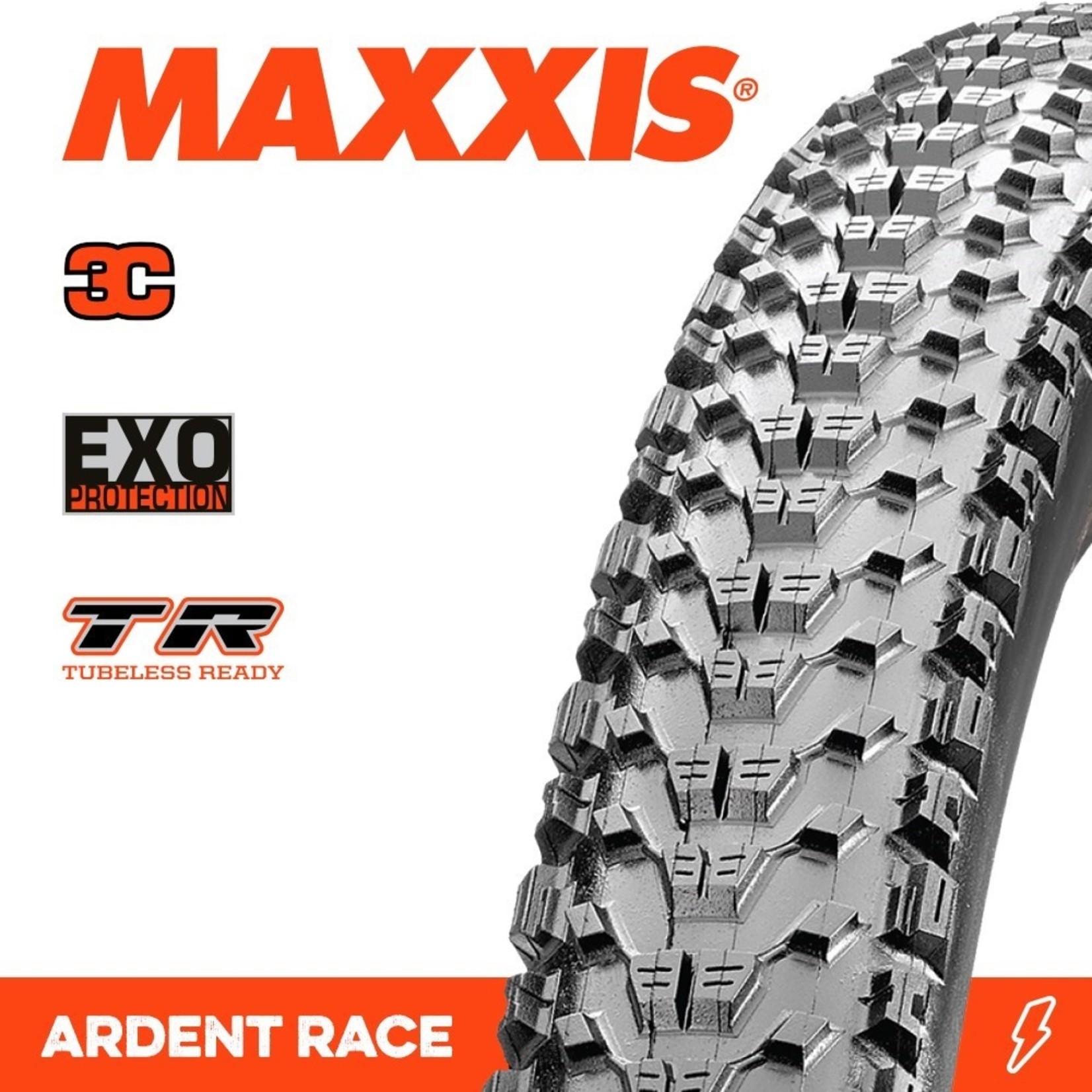 Maxxis Maxxis, Tyre Ardent Race 27.5x2.20 3C EXO TR 120TPI Black