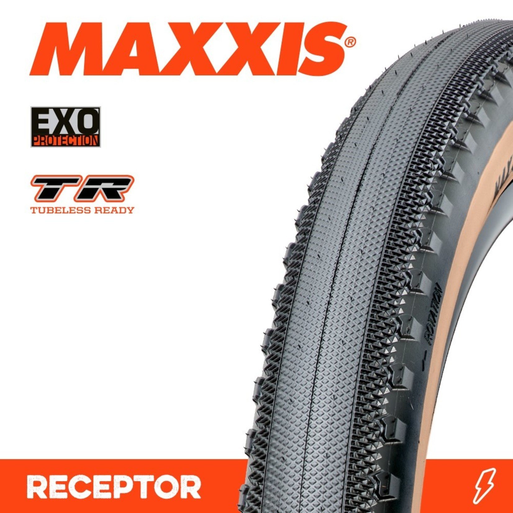 Maxxis Maxxis, Tyre Receptor 700x40 EXO TR 120TPI Tanwall